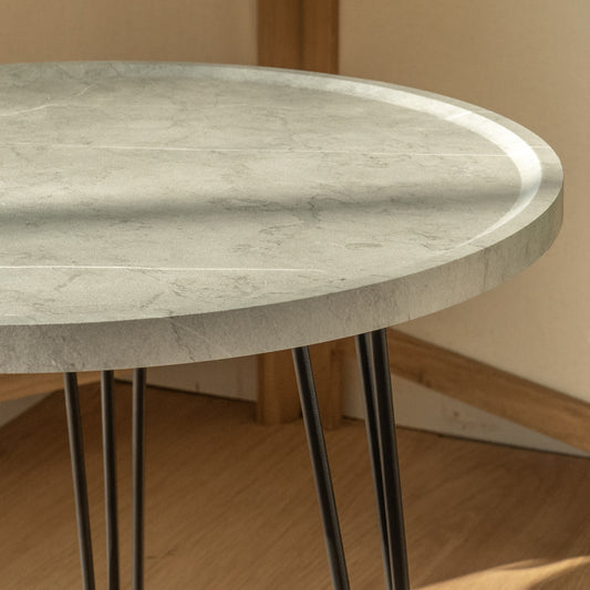 Moderne Bijzettafel - Luxe houten blad