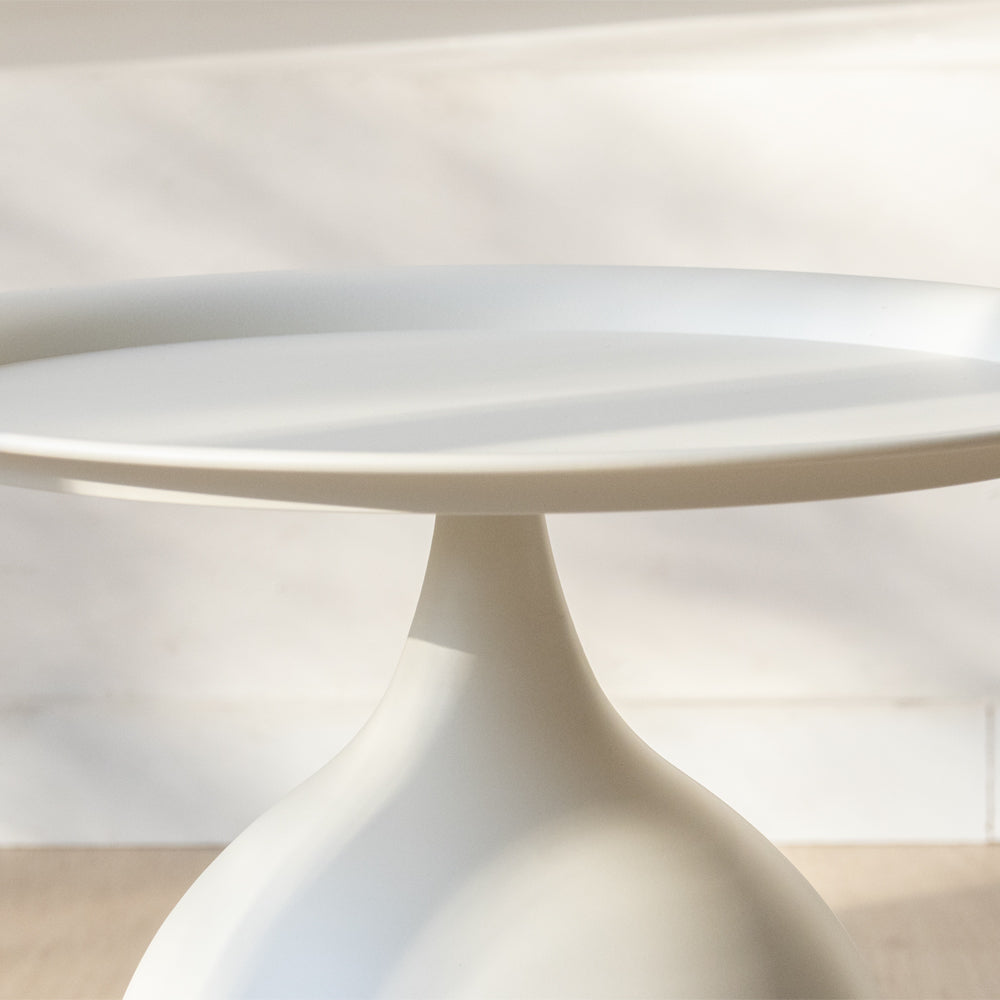 Crème Ronde Bijzettafel - Ø40cm