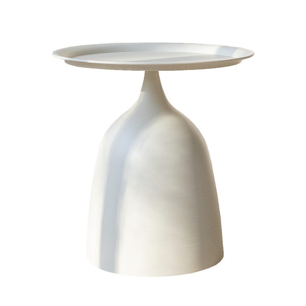 Crème Ronde Bijzettafel - Ø40cm