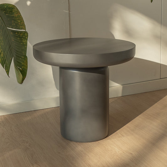 Grijze ronde bijzettafel - Ø45cm