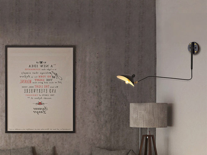 Wandlamp Zwart - 95 cm Verstelbare Arm