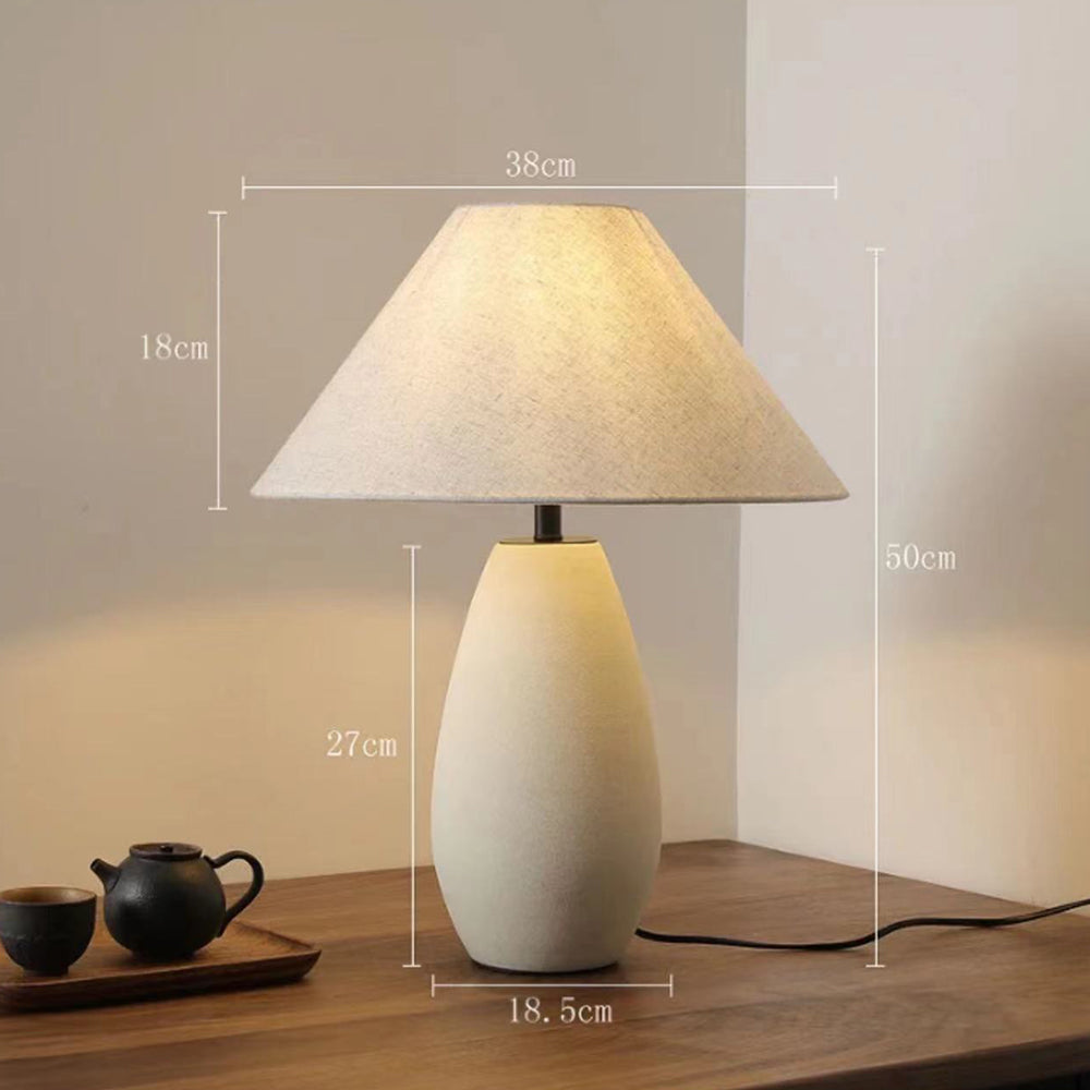 Keramieke Moderne Tafellamp - Beige