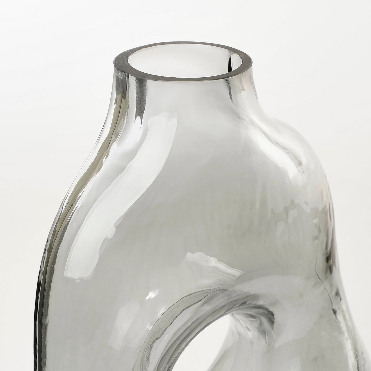 Jay Vaas - L19 x B11 x H25 cm - Glas - Lichtgrijs