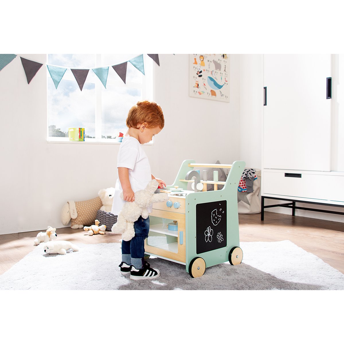 Keuken "Kalle" van kinderen, groen