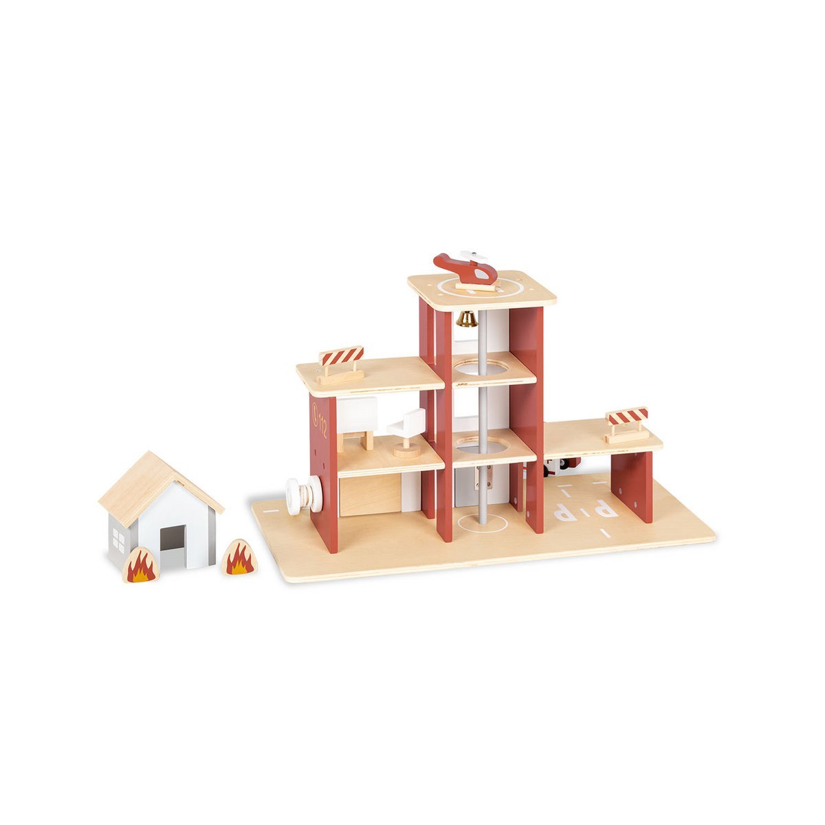 Brandweerkazerne "Ben" met accessoires