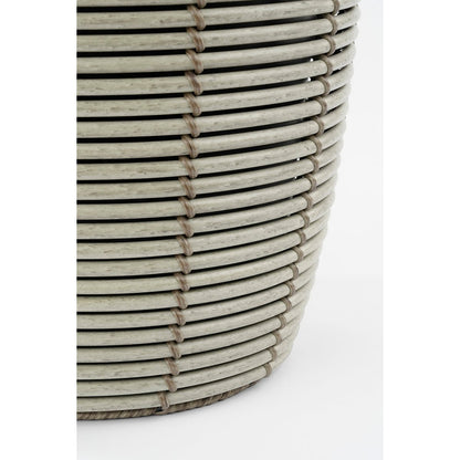 Durban Bloempot Buiten - Set van 3 - H36 x Ø40 cm - Gerecycled Plastic - Grijs