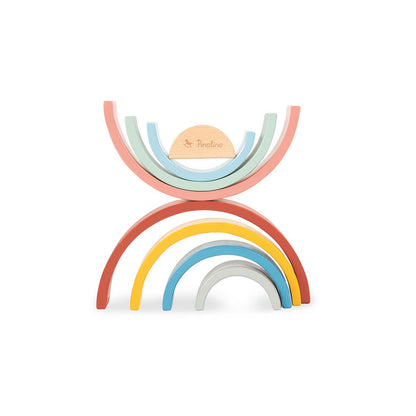 Houten regenboog "ruby"