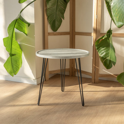 Moderne Bijzettafel - Luxe houten blad