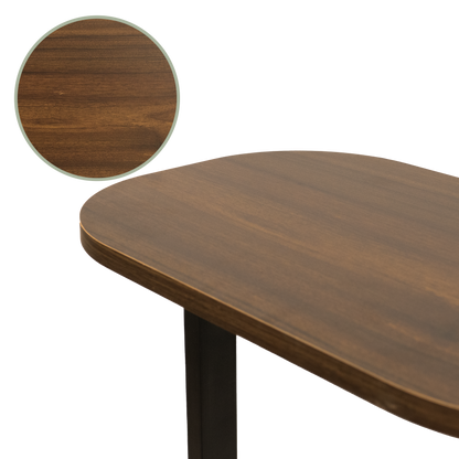 Bruine Bijzettafel – Moderne Ovale Tafel