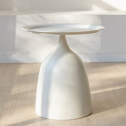 Crème Ronde Bijzettafel - Ø40cm
