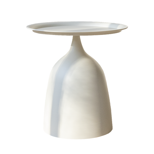 Crème Ronde Bijzettafel - Ø40cm