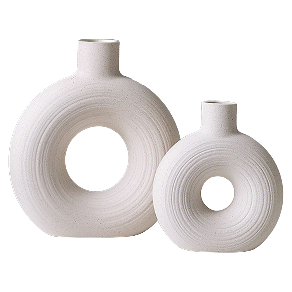 Donut Vazen Set - Creme