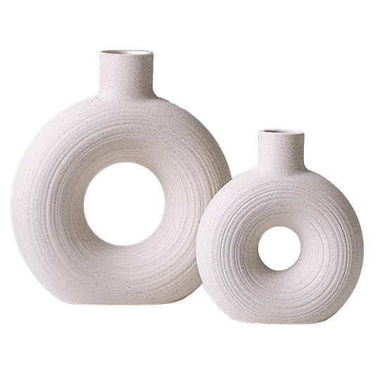 Donut Vazen Set - Creme