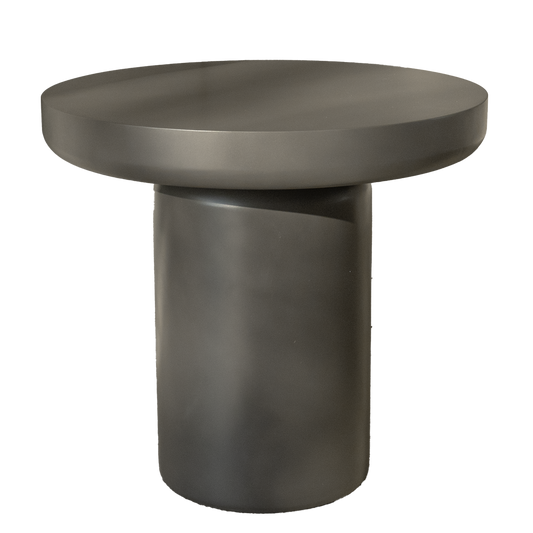 Grijze ronde bijzettafel - Ø45cm
