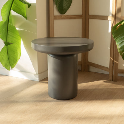 Grijze ronde bijzettafel - Ø45cm