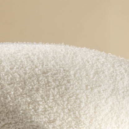Witte stoffen loungestoel