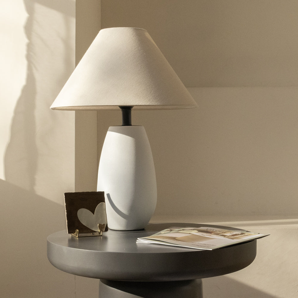 Keramieke Moderne Tafellamp - Beige