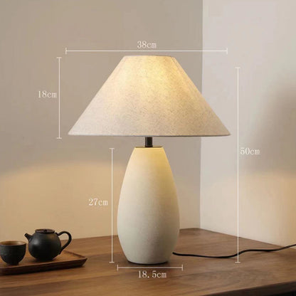 Keramieke Moderne Tafellamp - Beige