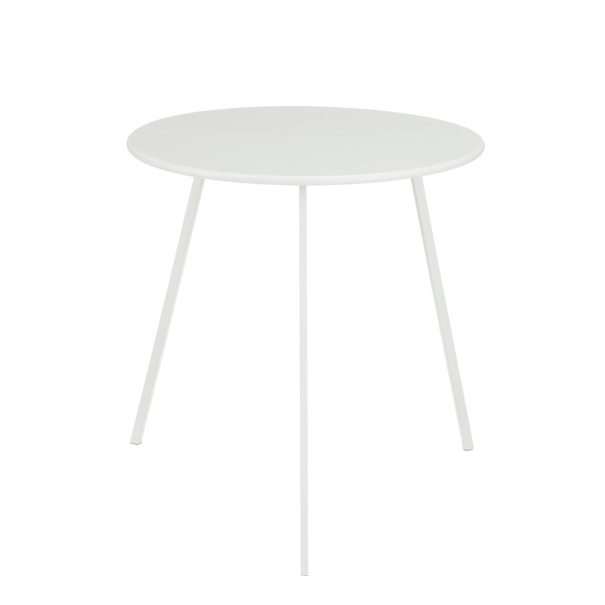 Seatle Bijzettafel Buiten - H50 x Ø50 cm - Metaal - Wit