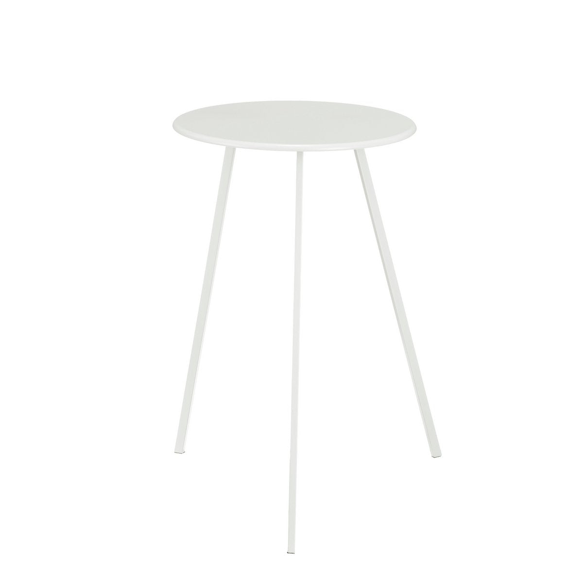Seatle Bijzettafel Buiten - H58 x Ø38 cm - Metaal - Wit