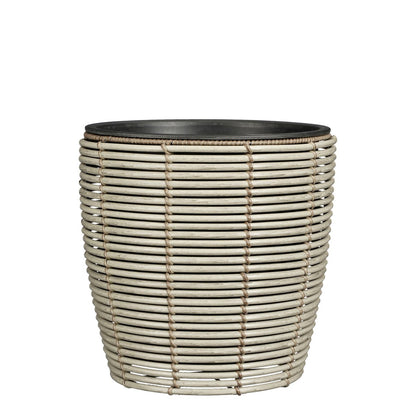 Durban Bloempot Buiten - Set van 3 - H36 x Ø40 cm - Gerecycled Plastic - Grijs