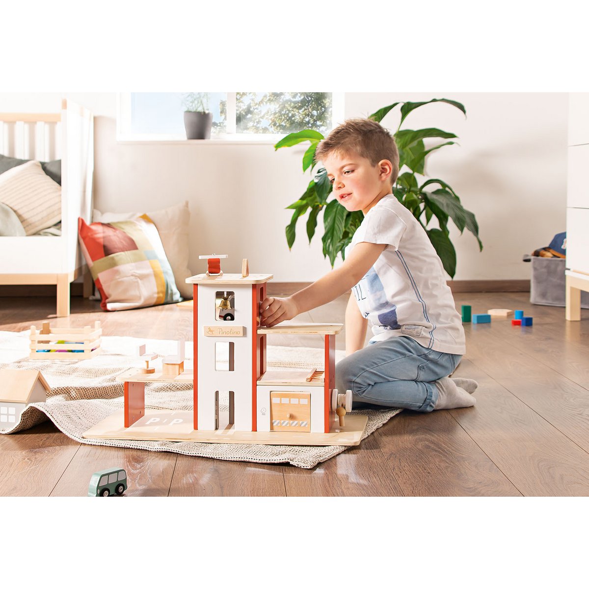 Brandweerkazerne "Ben" met accessoires