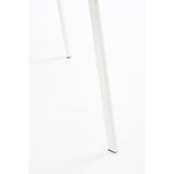 Seatle Bijzettafel Buiten - H50 x Ø50 cm - Metaal - Wit