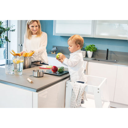 Leer Tower "Fino", wit gelakt