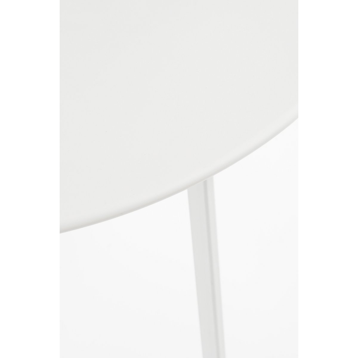 Seatle Bijzettafel Buiten - H50 x Ø50 cm - Metaal - Wit