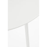 Seatle Bijzettafel Buiten - H50 x Ø50 cm - Metaal - Wit